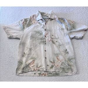 Vintage Mens Short Sleeve Button Down Hawaiian Shirt Small